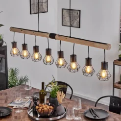 Luminaires Scandinaves-hofstein Suspension Bardhaman Écru, Noir, 8 lumières