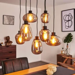 hofstein Suspension Barnegat Noir, 7 lumières