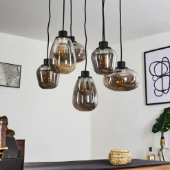 hofstein Suspension Barnegat Noir, 7 lumières