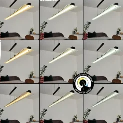 hofstein Suspension Barrud LED Noir, 1 lumière