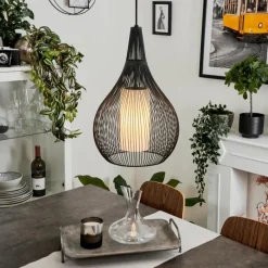 hofstein Suspension Barthoid Noir, 1 lumière