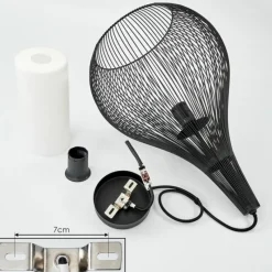 hofstein Suspension Barthoid Noir, 1 lumière