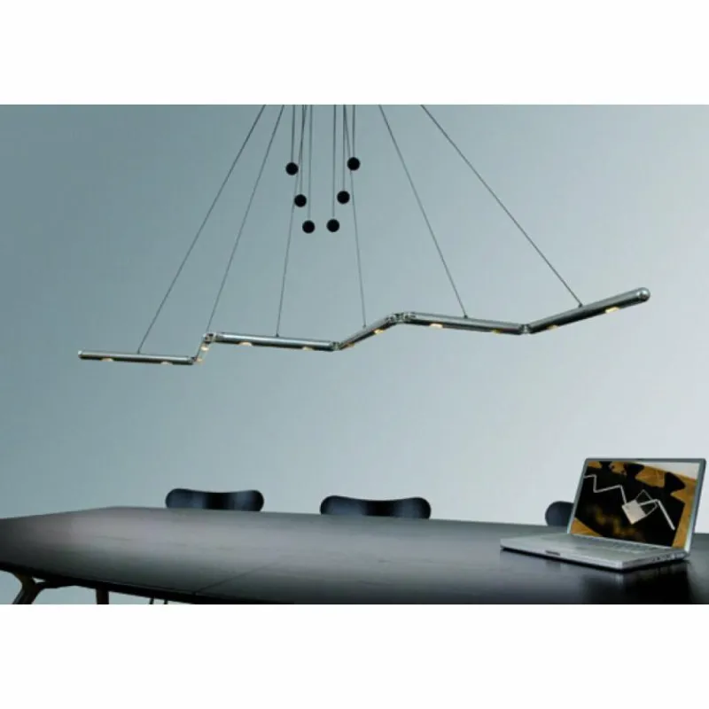 Luminaires Basis Leuchten Suspension Basis-Leuchten GENUA LED Aluminium, 6 lumières* Suspensions