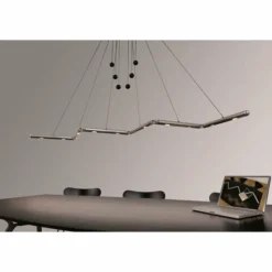 Luminaires Basis Leuchten Suspension Basis-Leuchten GENUA LED Aluminium, 4 lumières* Suspensions