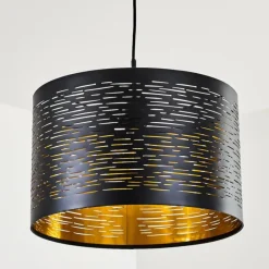 Lampes Dorées-hofstein Suspension Bathinda Noir, 1 lumière