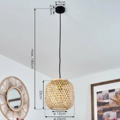 Luminaires Scandinaves-hofstein Suspension Batumi Noir, 1 lumière