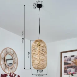 Luminaires Scandinaves-hofstein Suspension Batumi Noir, 1 lumière