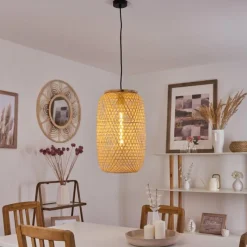 Luminaires Scandinaves-hofstein Suspension Batumi Noir, 1 lumière