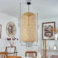 Luminaires Scandinaves-hofstein Suspension Batumi Noir, 1 lumière