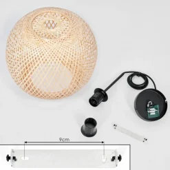 Lampes Vintages & Rétros-hofstein Suspension Bauro Écru, 1 lumière