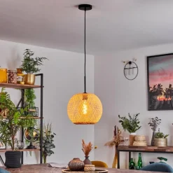 Lampes Vintages & Rétros-hofstein Suspension Bauro Écru, 1 lumière