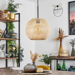 Lampes Vintages & Rétros-hofstein Suspension Bauro Écru, 1 lumière