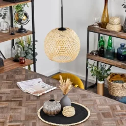 Lampes Vintages & Rétros-hofstein Suspension Bauro Écru, 1 lumière