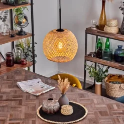 Lampes Vintages & Rétros-hofstein Suspension Bauro Écru, 1 lumière