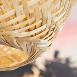 Style Boho-Chic-hofstein Suspension Bauro Écru, 3 lumières