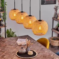 Style Boho-Chic-hofstein Suspension Bauro Écru, 4 lumières