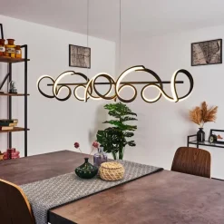 hofstein Suspension Bazuin LED Noir, 4 lumières