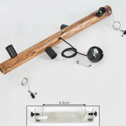 Style Boho-Chic-hofstein Suspension Beccar Écru, Noir, 4 lumières