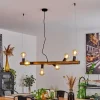 Style Boho-Chic-hofstein Suspension Beccar Écru, Noir, 6 lumières