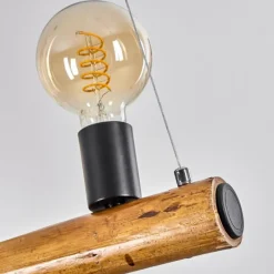 Style Boho-Chic-hofstein Suspension Beccar Écru, Noir, 6 lumières