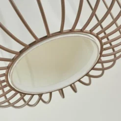 Lampes En Tissu-hofstein Suspension Begonte Taupe, 1 lumière