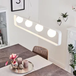 hofstein Suspension Beland Blanc, 4 lumières