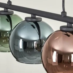 hofstein Suspension Belp Noir, 5 lumières