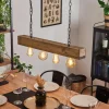 Lampes Industrielles-hofstein Suspension Berat Brun, Noir, 4 lumières
