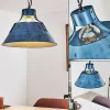 Lampes Industrielles-hofstein Suspension Berkeley Bleu, Noir, 1 lumière
