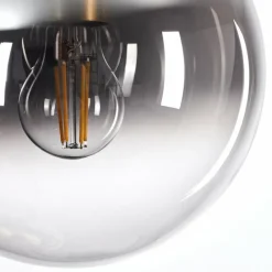 Suspension Verre Fumé-hofstein Suspension Berle Laiton, 3 lumières