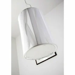 Lampes En Tissu-Luminaires Bernd Unrecht Suspension Bernd Unrecht Cross Blanc, 1 lumière