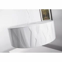 Lampes En Tissu-Luminaires Bernd Unrecht Suspension Bernd Unrecht Cross Blanc, 3 lumières