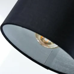 Lampes En Tissu-hofstein Suspension Betsele Bois clair, Noir, 4 lumières