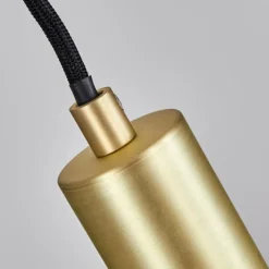 Lampes Dorées-hofstein Suspension Blaco Noir, 5 lumières