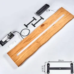 Luminaires Scandinaves-hofstein Suspension Blandford LED Noir, 1 lumière, Télécommandes