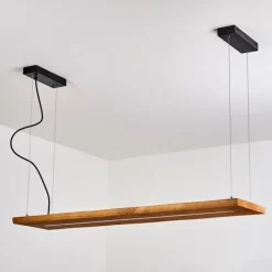 Luminaires Scandinaves-hofstein Suspension Blandford LED Noir, 1 lumière, Télécommandes
