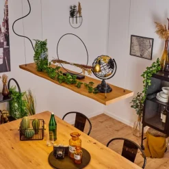 Luminaires Scandinaves-hofstein Suspension Blandford LED Noir, 1 lumière, Télécommandes