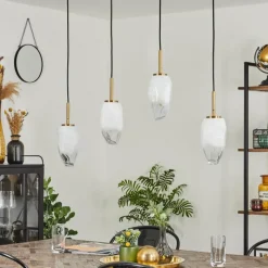 hofstein Suspension Bocayuva Laiton, 4 lumières* Suspensions