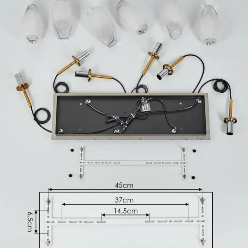 hofstein Suspension Bocayuva Noir, 6 lumières* Suspensions