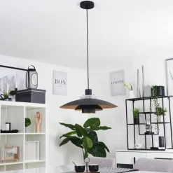 hofstein Suspension Boeven Noir, Blanc, 1 lumière