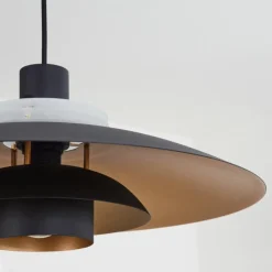 hofstein Suspension Boeven Noir, Blanc, 1 lumière