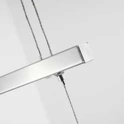 hofstein Suspension Bolonda LED Nickel mat, 3 lumières