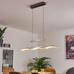 hofstein Suspension Bolonda LED Nickel mat, 3 lumières