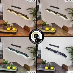 hofstein Suspension Bolonda LED Noir, 3 lumières