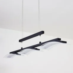 hofstein Suspension Bolonda LED Noir, 3 lumières