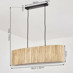 Luminaires Scandinaves-hofstein Suspension Bongal Noir, 2 lumières