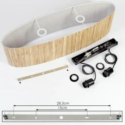 Luminaires Scandinaves-hofstein Suspension Bongal Noir, 2 lumières