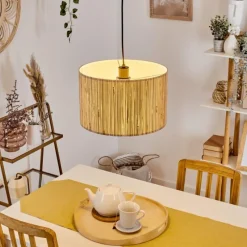 Luminaires Scandinaves-hofstein Suspension Bongal Noir, 1 lumière