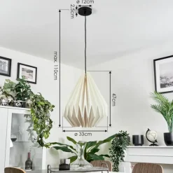 Luminaires Scandinaves-hofstein Suspension Bongat Blanc, 1 lumière
