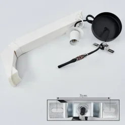 Luminaires Scandinaves-hofstein Suspension Bongat Blanc, 1 lumière